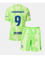 Barcelona Robert Lewandowski #9 Alternativní dres pro děti 2024-25 Krátký Rukáv (+ trenýrky)